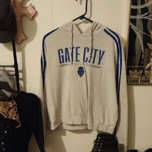 Gate City Blue and White Hoodie